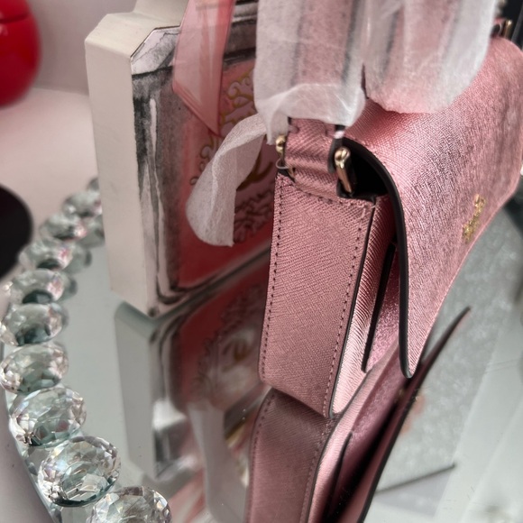 Kate Spade NWT Pink Metallic Crossbody Bag - Picture 6 of 11